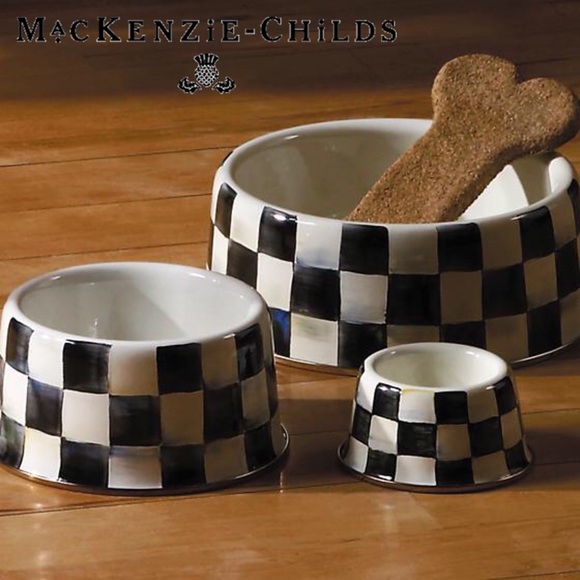 MacKenzie-Childs Other - MacKenzie-Childs Courtly Check Pet Dish